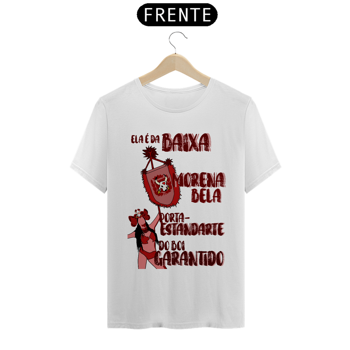 Nome do produto: Camiseta Porta-Estandarte Vermelha