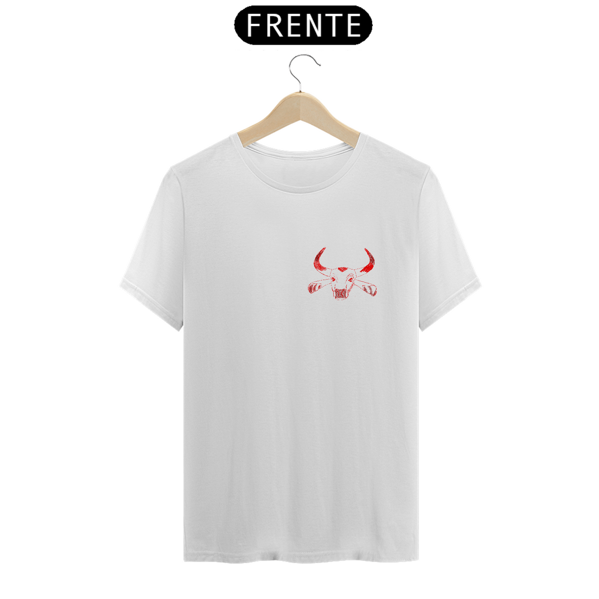 Nome do produto: Camiseta Boizinho Vermelho