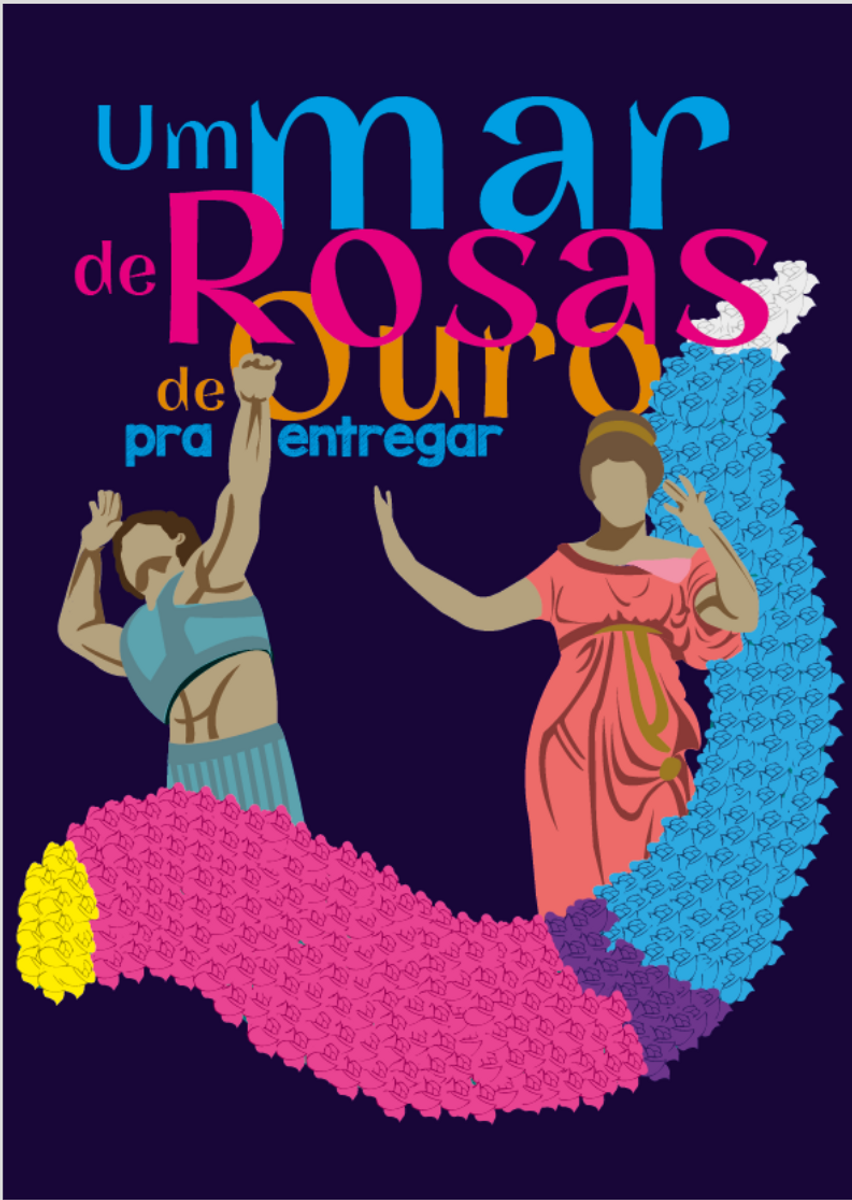 Nome do produto: Poster Mar de Rosas - Rosas de Ouro 05