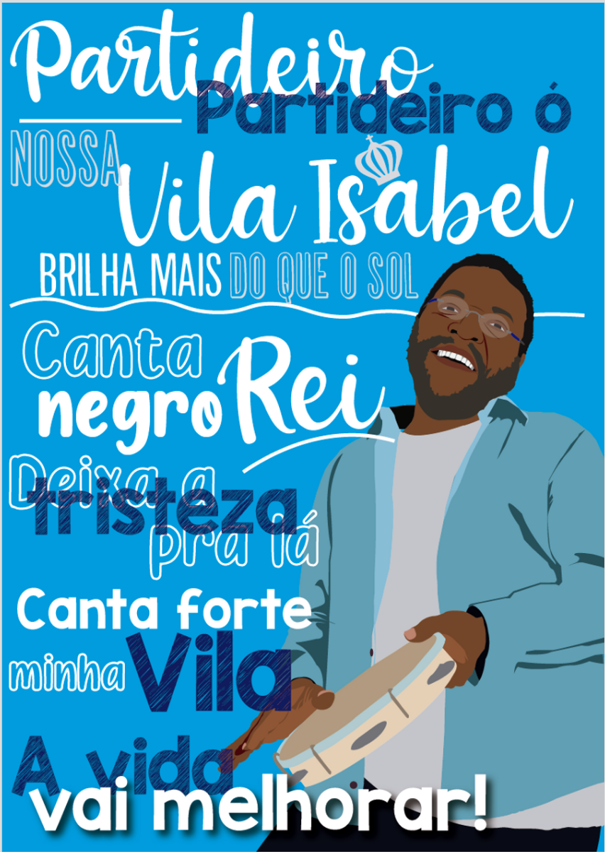 Nome do produto: Poster Martinho - Vila Isabel 22
