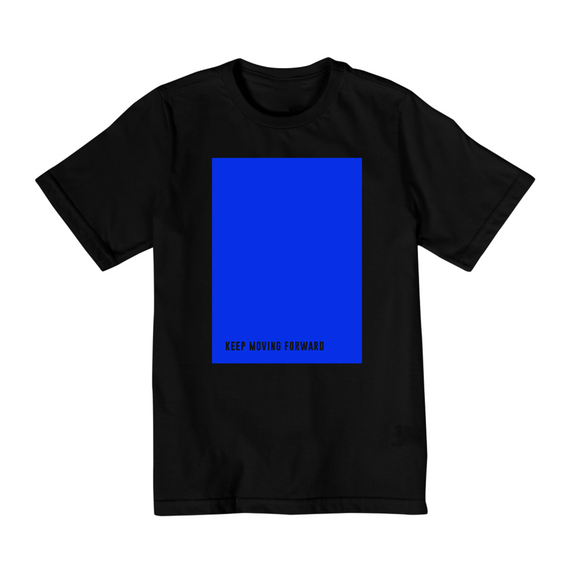 Camiseta infantil (2 a 8) cor Pantonne:  Azul  (edição 1)