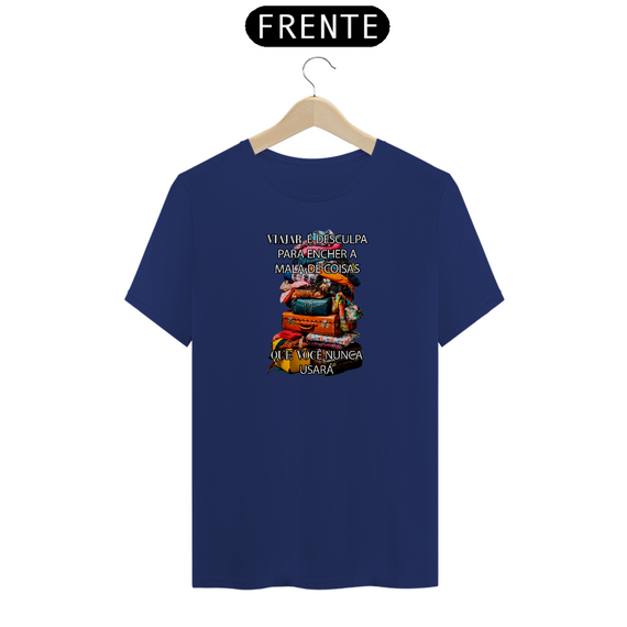 Camiseta em algodão peruano - PIMA- masculina – Coleção viagens estampa 1