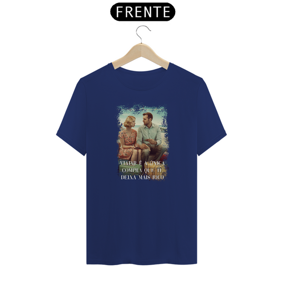 Camiseta em algodão peruano - PIMA- masculina – Coleção viagens estampa 5