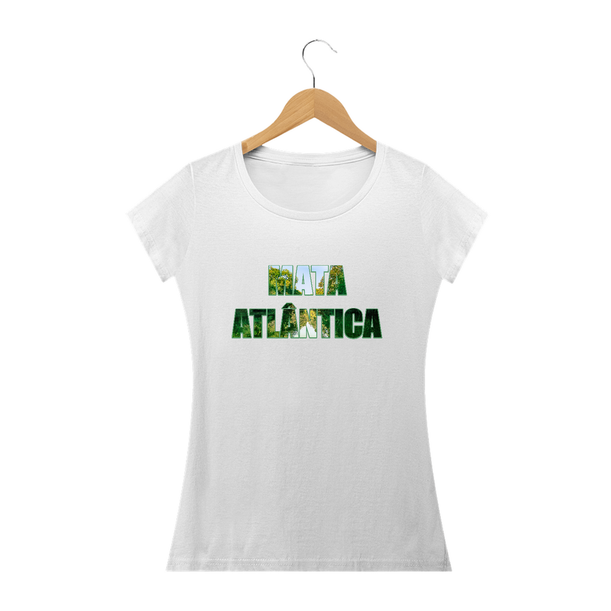 Nome do produto: MATA ATLÂNTICA ESCRITA - Camiseta Baby long qualit