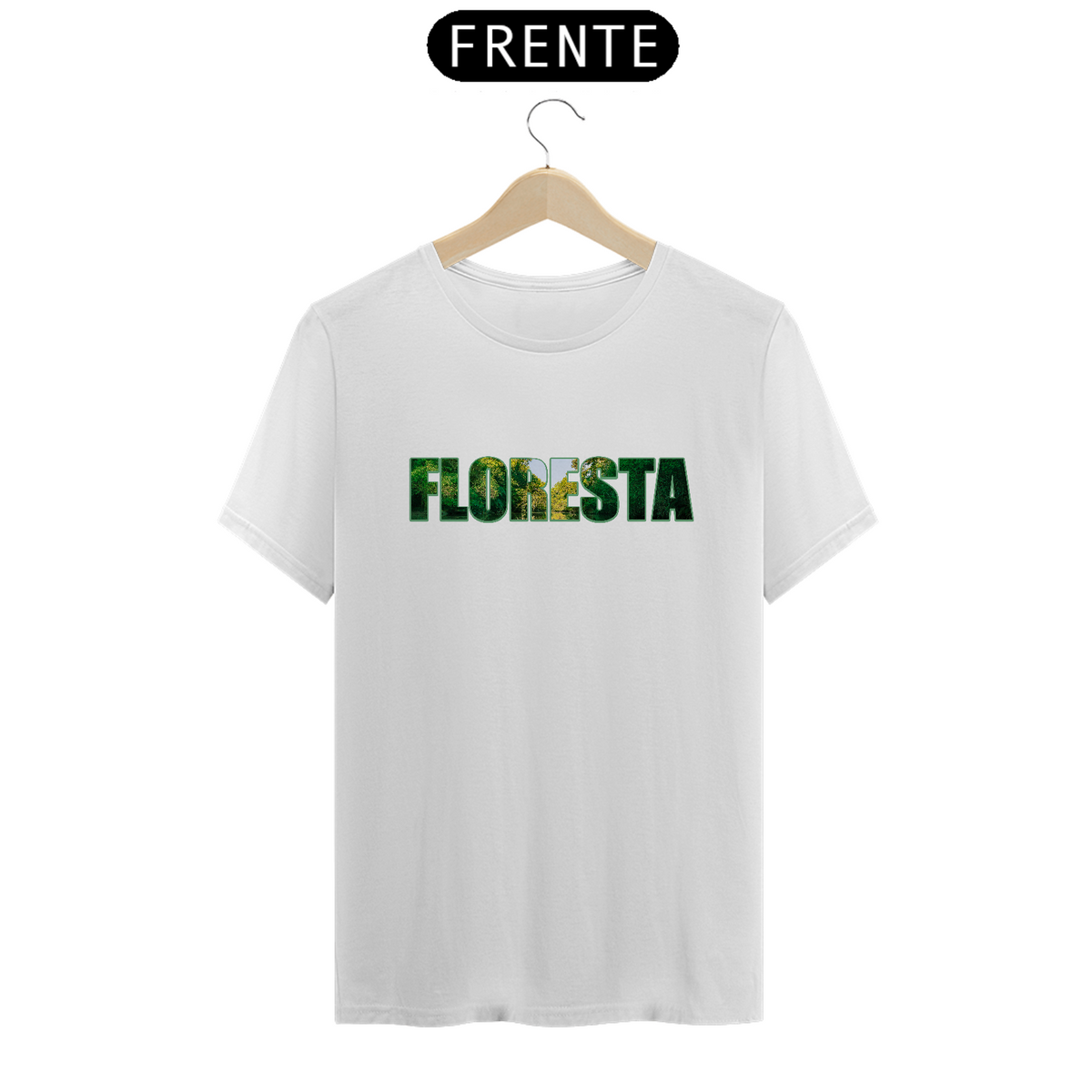 Nome do produto:  FLORESTA ESCRITA - Camiseta tradicional T-SHIRT quality