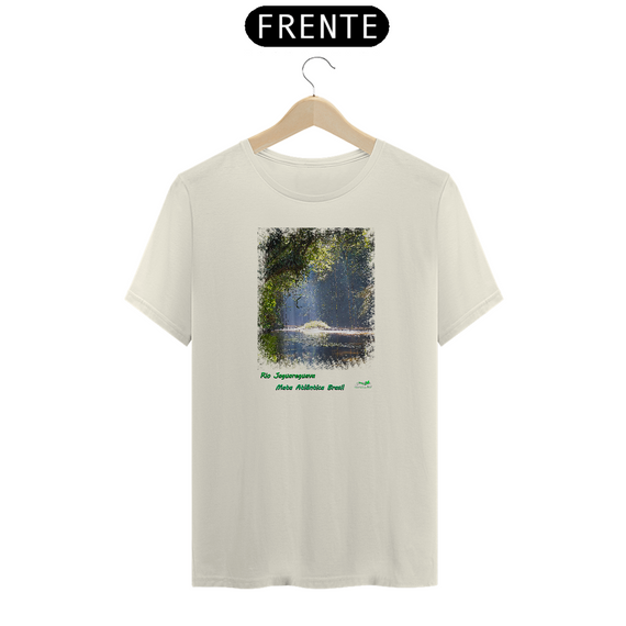 Camiseta em algodão peruano - PIMA-masculina – Coleção mata atlântica - rio Jaguareguava 298