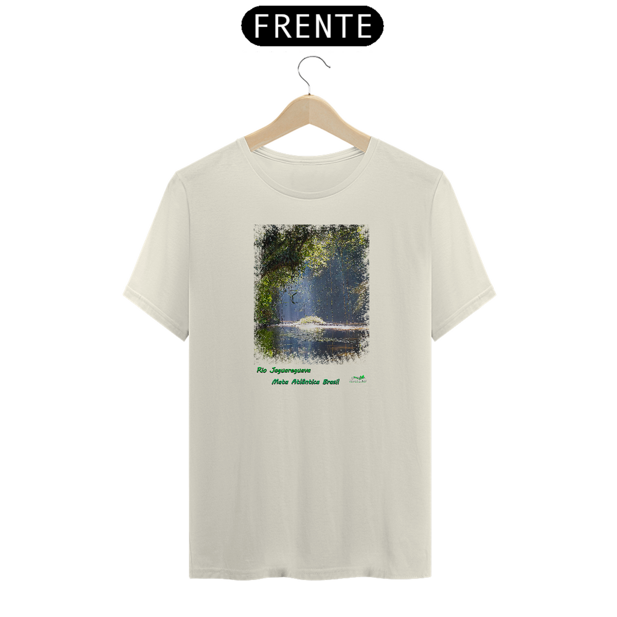 Nome do produto: Camiseta em algodão peruano - PIMA-masculina – Coleção mata atlântica - rio Jaguareguava 298