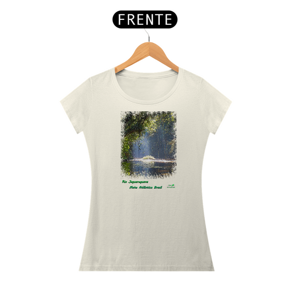 Camiseta em algodão peruano - PIMA-A feminina – Coleção mata atlântica - rio Jaguareguava 298