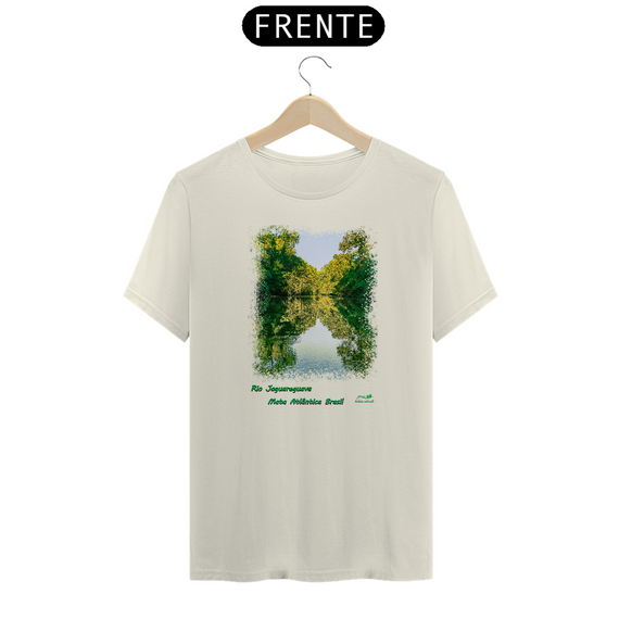 Camiseta em algodão peruano - PIMA- masculina – Coleção mata atlântica - rio Jaguareguava 305