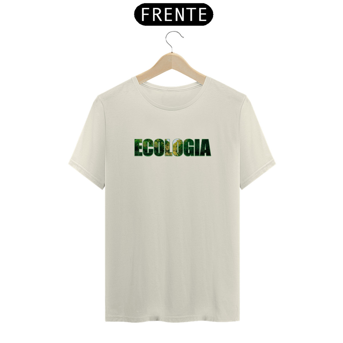 Nome do produto: Camiseta em algodão peruano - PIMA-A masculino – Coleção  Frases criativas - Ecologia.