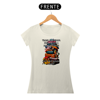 Camiseta em algodão peruano - PIMA-A feminina – Coleção viagens estampa 1