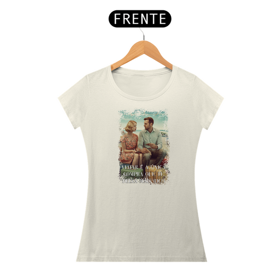 Camiseta em algodão peruano - PIMA- feminina – Coleção viagens estampa 5