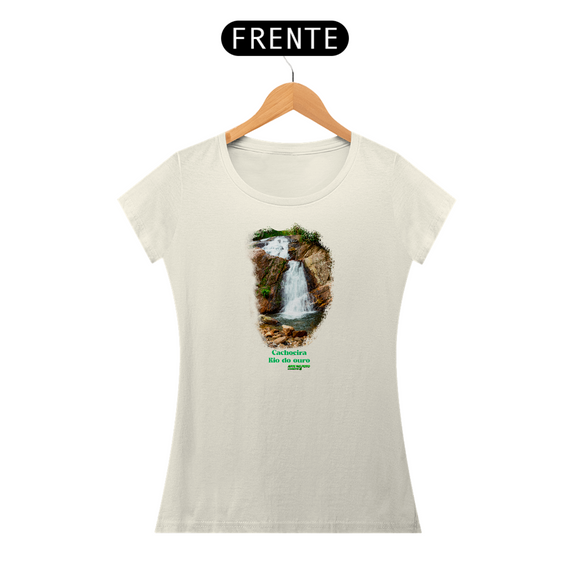 Cachoeira Rio do ouro - Camiseta em algodão peruano - PIMA- feminino
