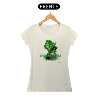 Espirito da floresta 2 - Camiseta em algodão peruano - PIMA Feminina