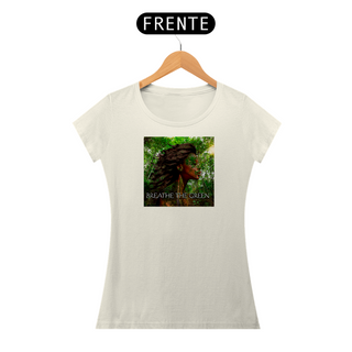 Espirito da floresta 7b - Camiseta em algodão peruano - PIMA Feminina