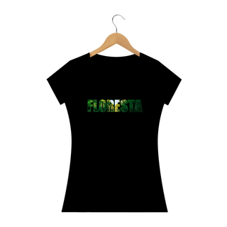 Nome do produtoFLORESTA ESCRITA - Camiseta Baby long qualit