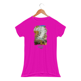 Nome do produto Cachoeira dos Felix - Camiseta Baby Long Sport Dry Fit UV feminina