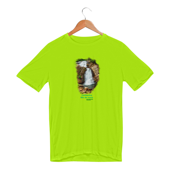 Cachoeira Rio do ouro - Camiseta Sport Dry Fit UV masculina
