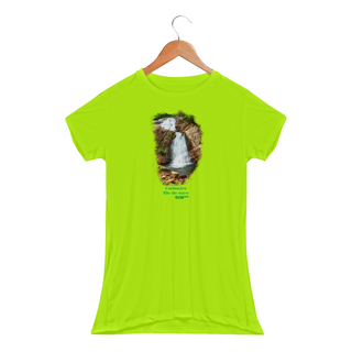 Cachoeira Rio do ouro - Camiseta Baby Long Sport Dry Fit UV feminina