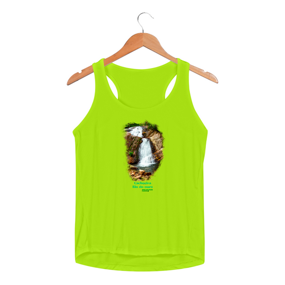 Cachoeira Rio do ouro - Camiseta Regata Feminina Sport Dry Fit UV