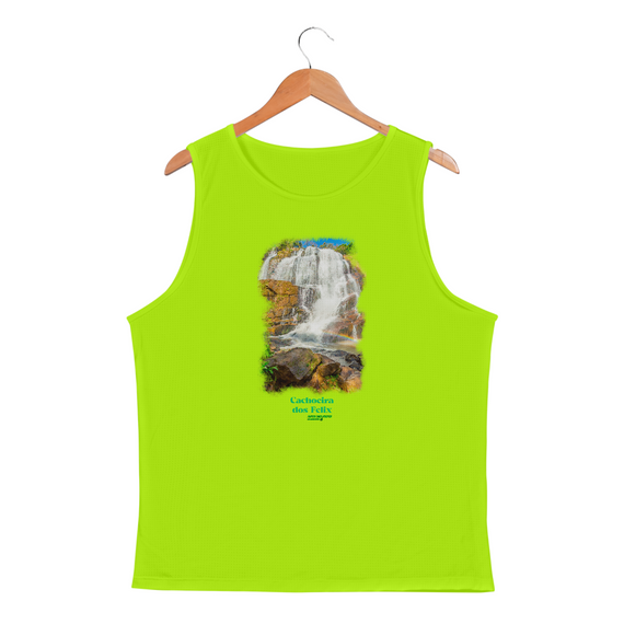 Cachoeira dos Felix - Camiseta Regata Masculina Sport Dry Fit UV