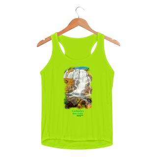  Cachoeira dos Felix - Camiseta Regata Feminina Sport Dry Fit UV
