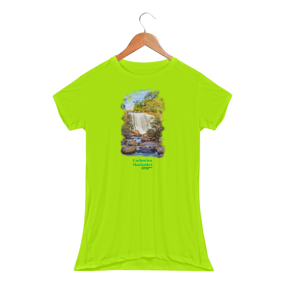 Cachoeira Machado I - Camiseta Baby Long Sport Dry Fit UV feminina