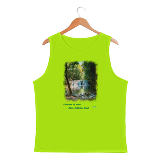 Cachoeira da usina 363 - Camiseta Regata Masculina Sport Dry Fit UV