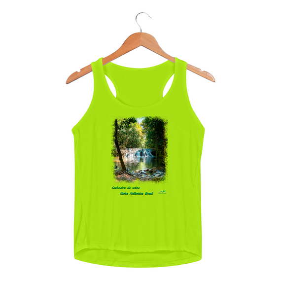  Cachoeira da usina 363 - Camiseta Regata Feminina Sport Dry Fit UV