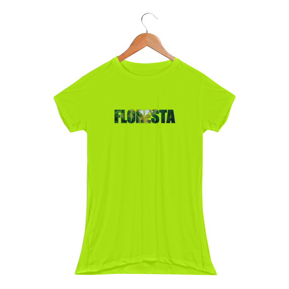 FLORESTA - Camiseta Baby Long Sport Dry Fit UV feminina