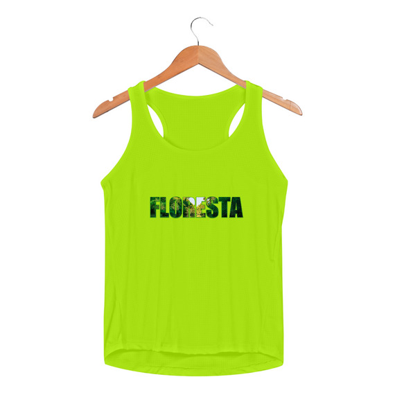 FLORESTA - Camiseta Regata Feminina Sport Dry Fit UV