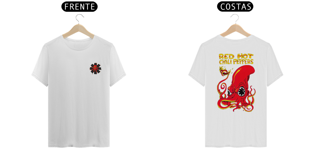 Nome do produto: Camiseta Red Hot Chili Peppers - Polvo