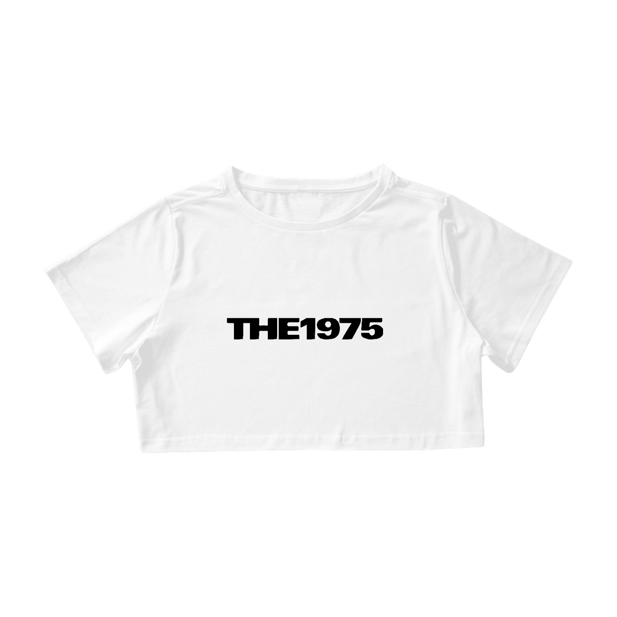 Nome do produto: Camiseta Cropped The 1975 - Logo Branca