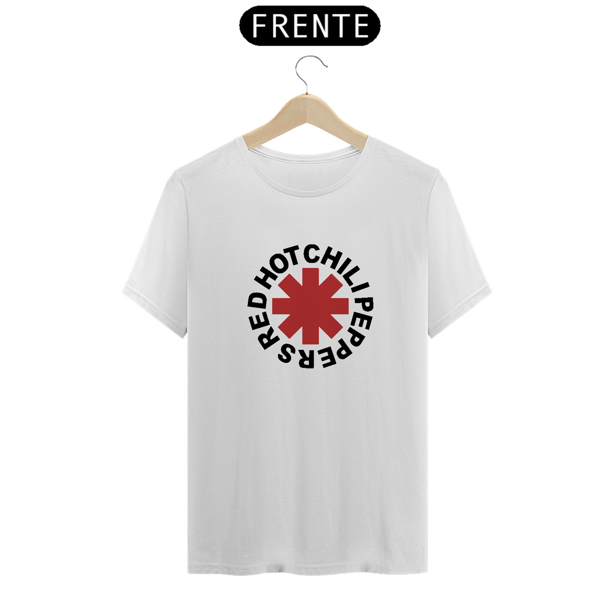 Nome do produto: Camiseta Red Hot Chili Peppers - Logo Branca