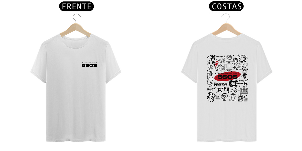 Nome do produto: Camiseta 5SOS - Eras