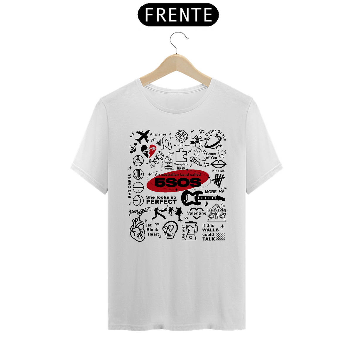 Nome do produto: Camiseta 5SOS - Eras