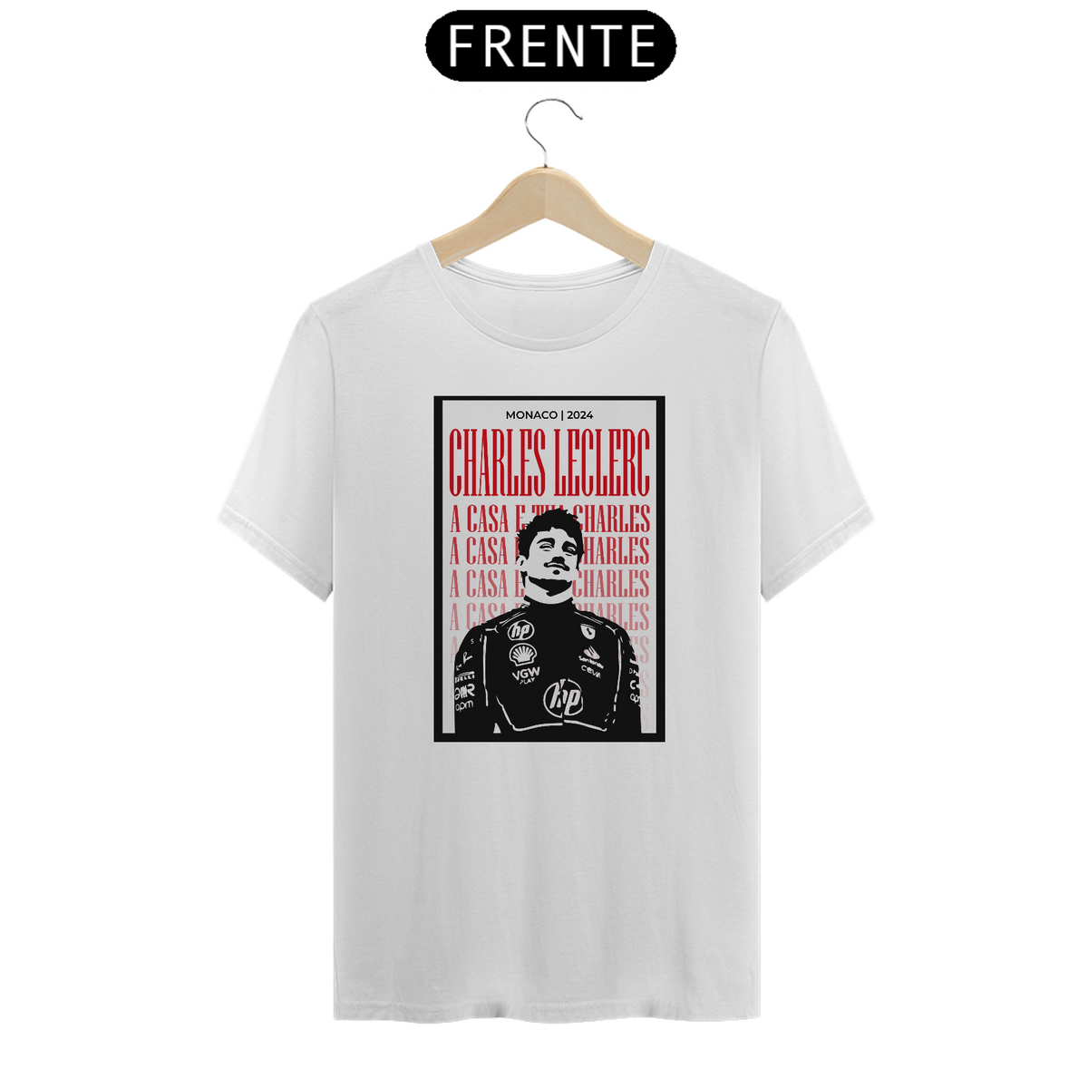 Nome do produto: Camiseta Fórmula 1 - Charles Leclerc