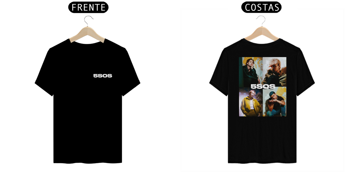 Nome do produto: Camiseta 5SOS - CALM