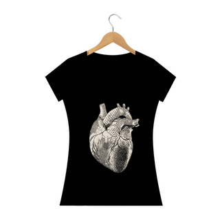 Camisa Anatomia de Coração Minimalista (feminino)