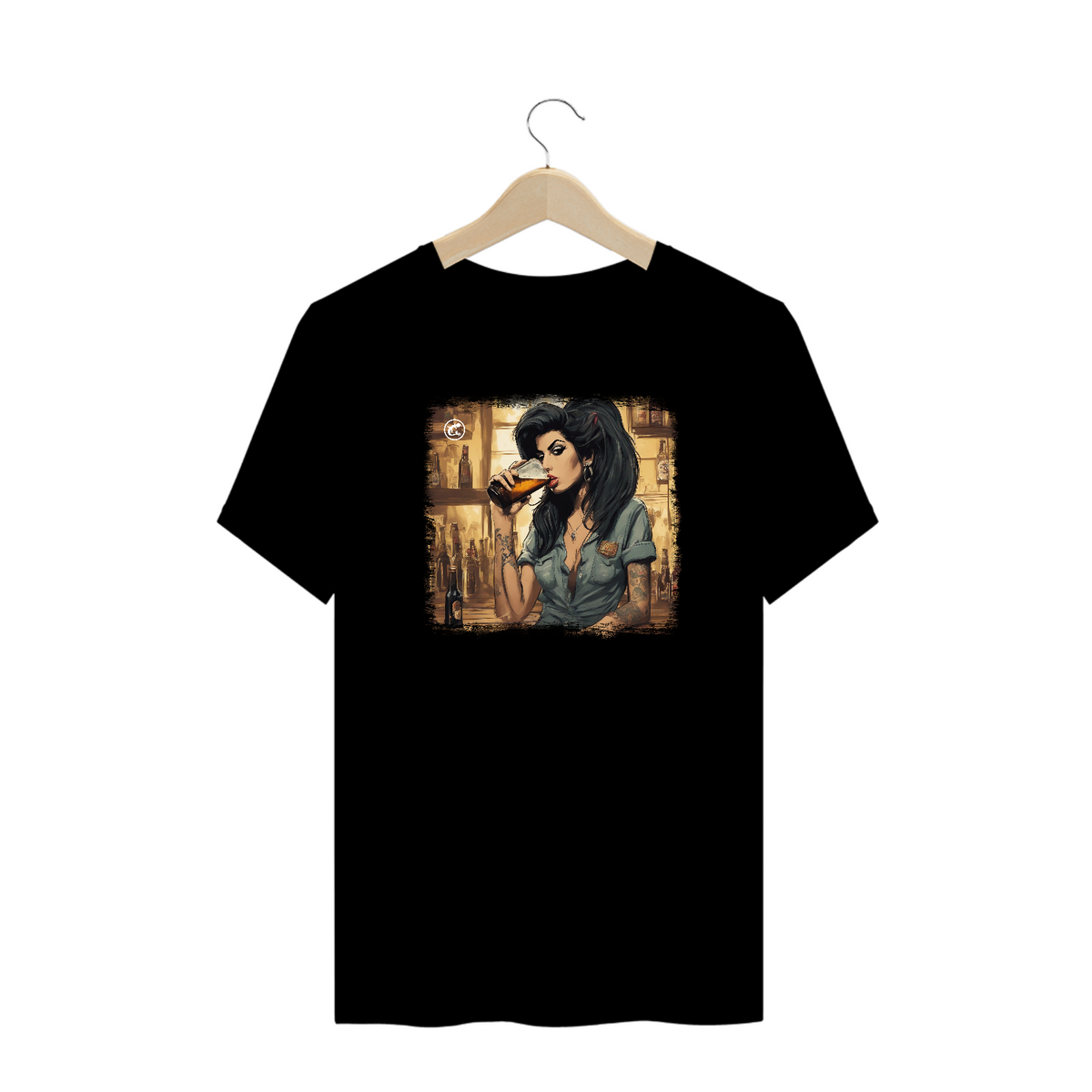 Nome do produto: Camiseta de Boteco Amy Winehouse Plus Size