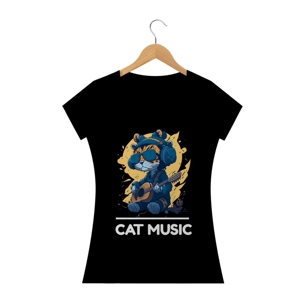 Nome do produto: BABY LOOK CAT MUSIC