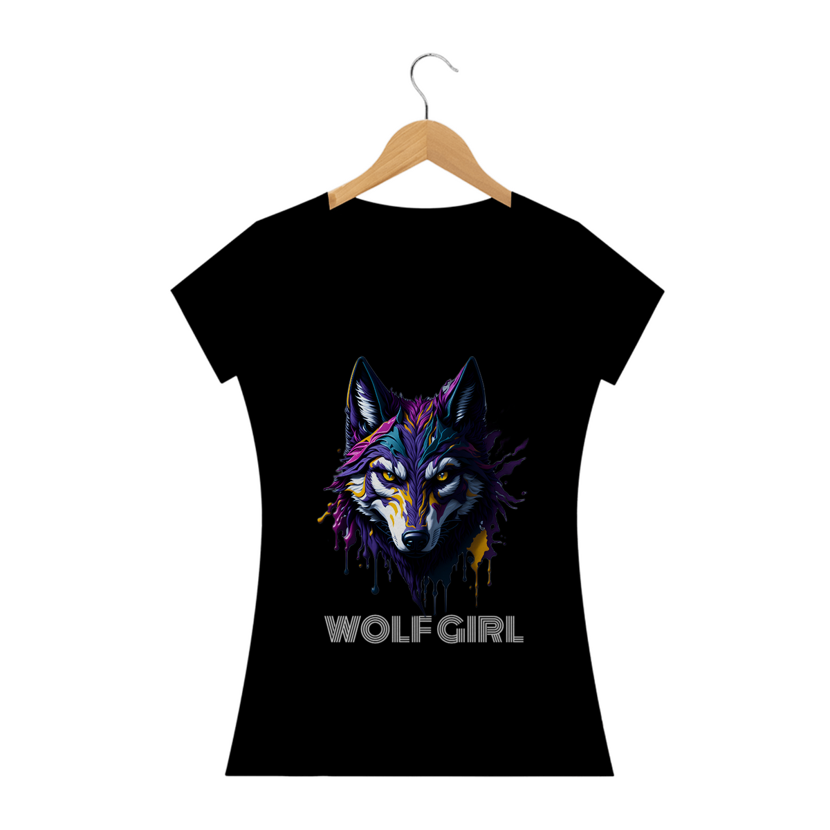 Nome do produto: BABY LOOK WOLF GIRL