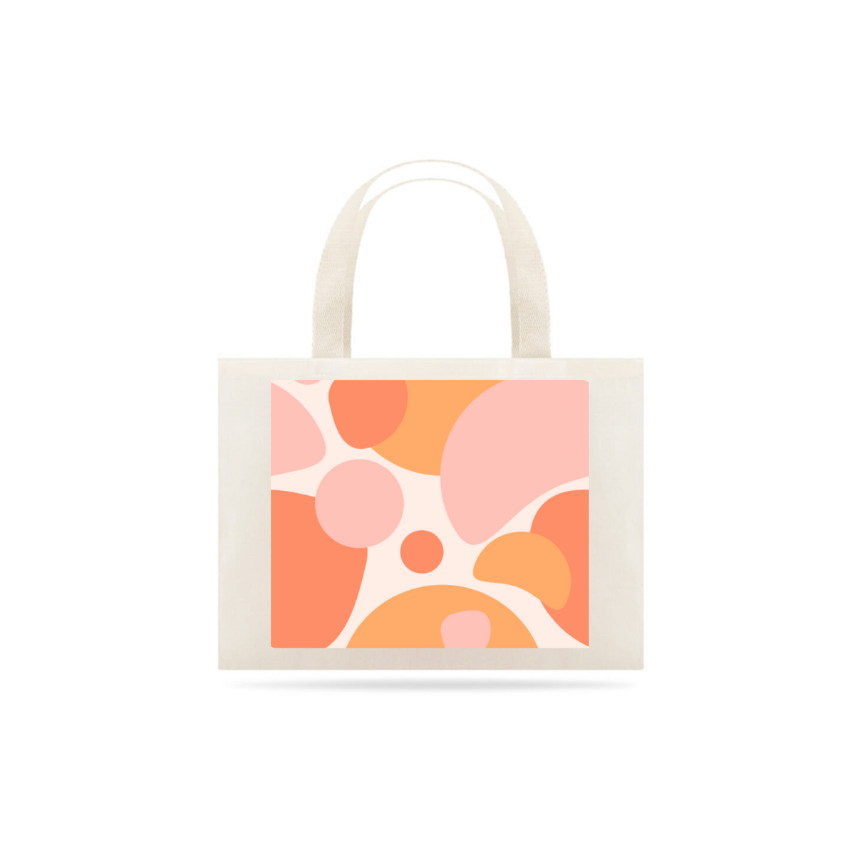 Nome do produto: Ecobag Pink and Apricot Abstract