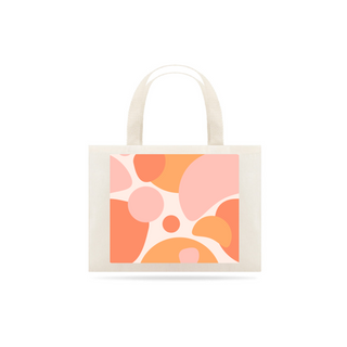 Ecobag Pink and Apricot Abstract