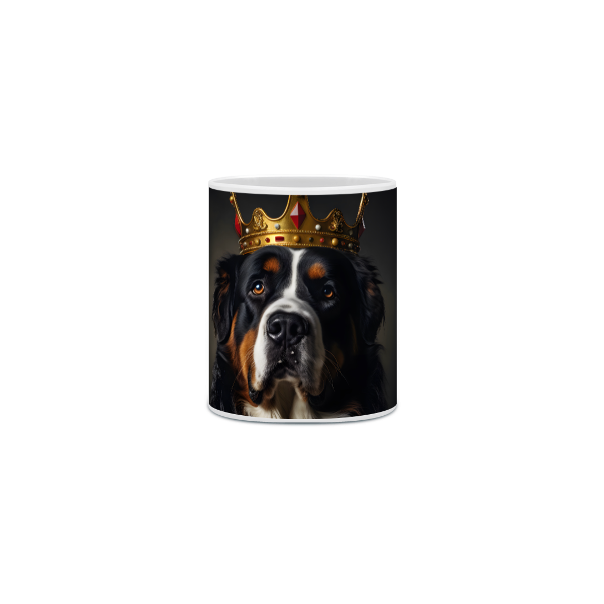 Nome do produto: Caneca Bernese com Arte Digital - #Autenticidade 0007