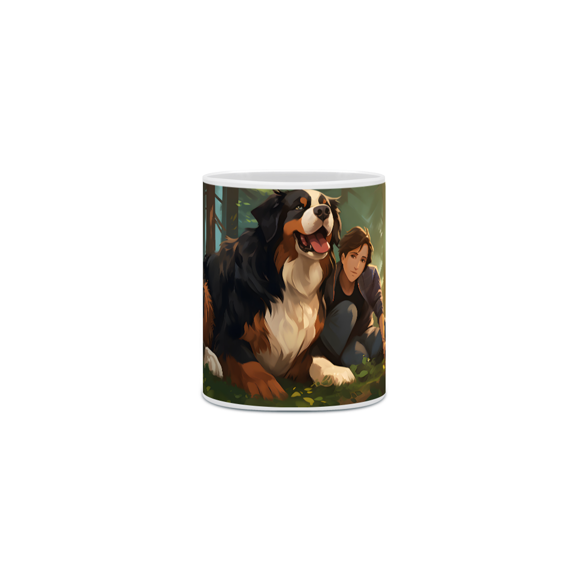 Nome do produto: Caneca Bernese com Arte Digital - #Autenticidade 0024