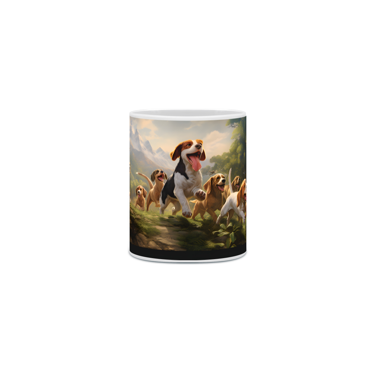 Nome do produto: Caneca Beagle com Arte Digital - #Autenticidade 0002