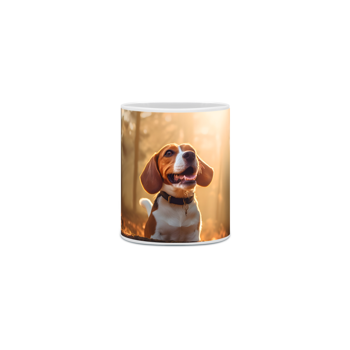 Nome do produto: Caneca Beagle com Arte Digital - #Autenticidade 0015