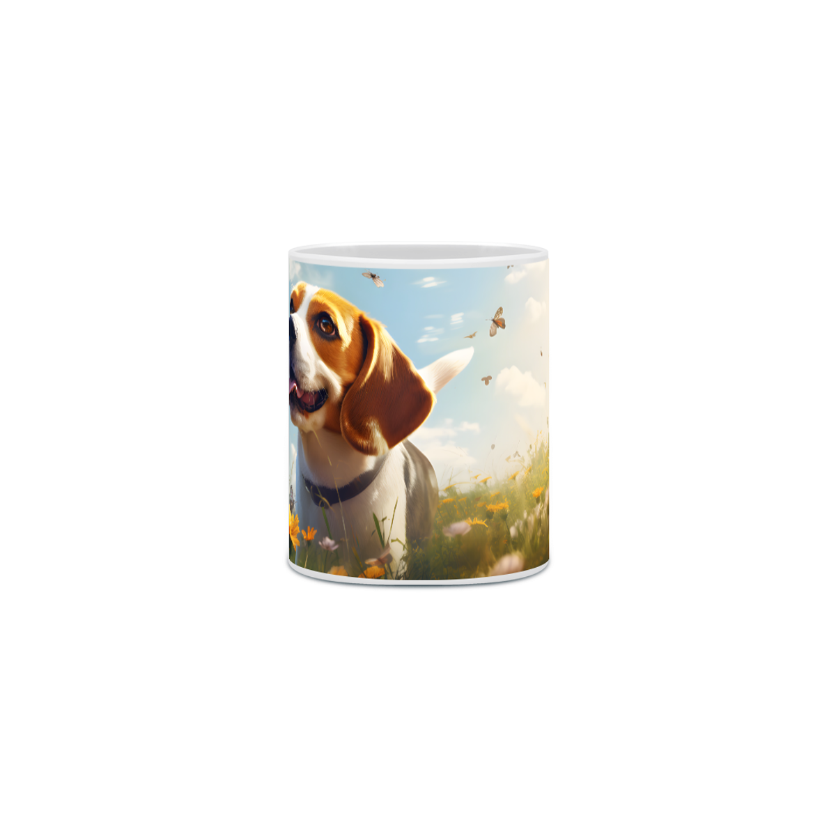 Nome do produto: Caneca Beagle com Arte Digital - #Autenticidade 0020