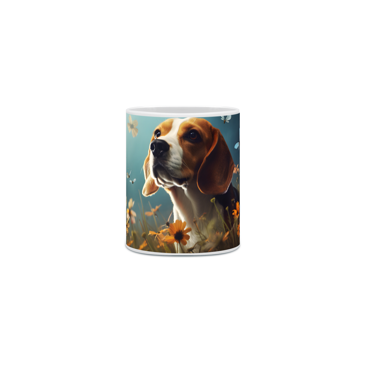 Nome do produto: Caneca Beagle com Arte Digital - #Autenticidade 0021